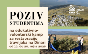 Studenti pozvani na edukativno-volonterski kamp za restauraciju travnjaka na Dinari!