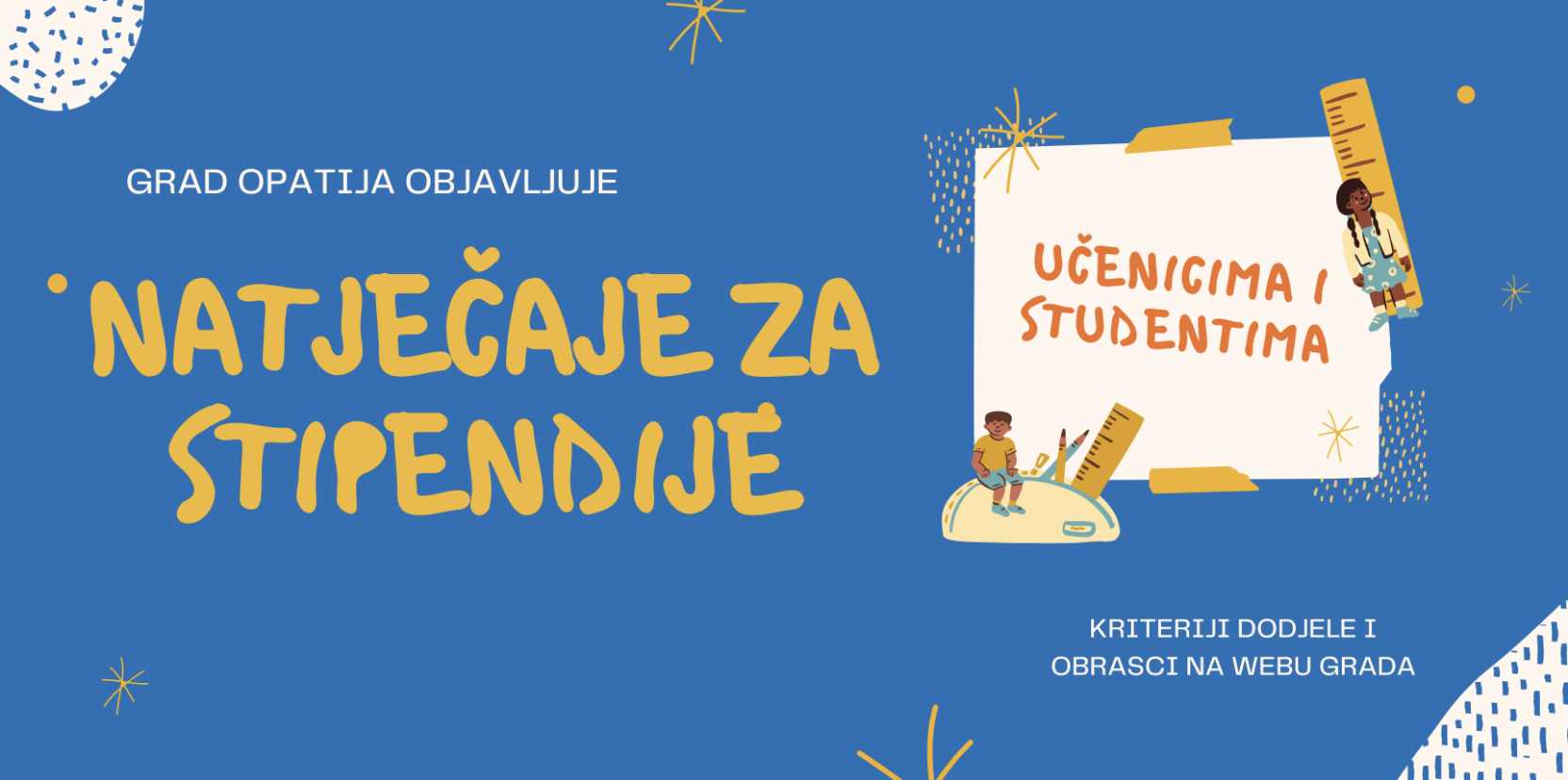 Natječaji za stipendije opatijskim učenicima i studentima